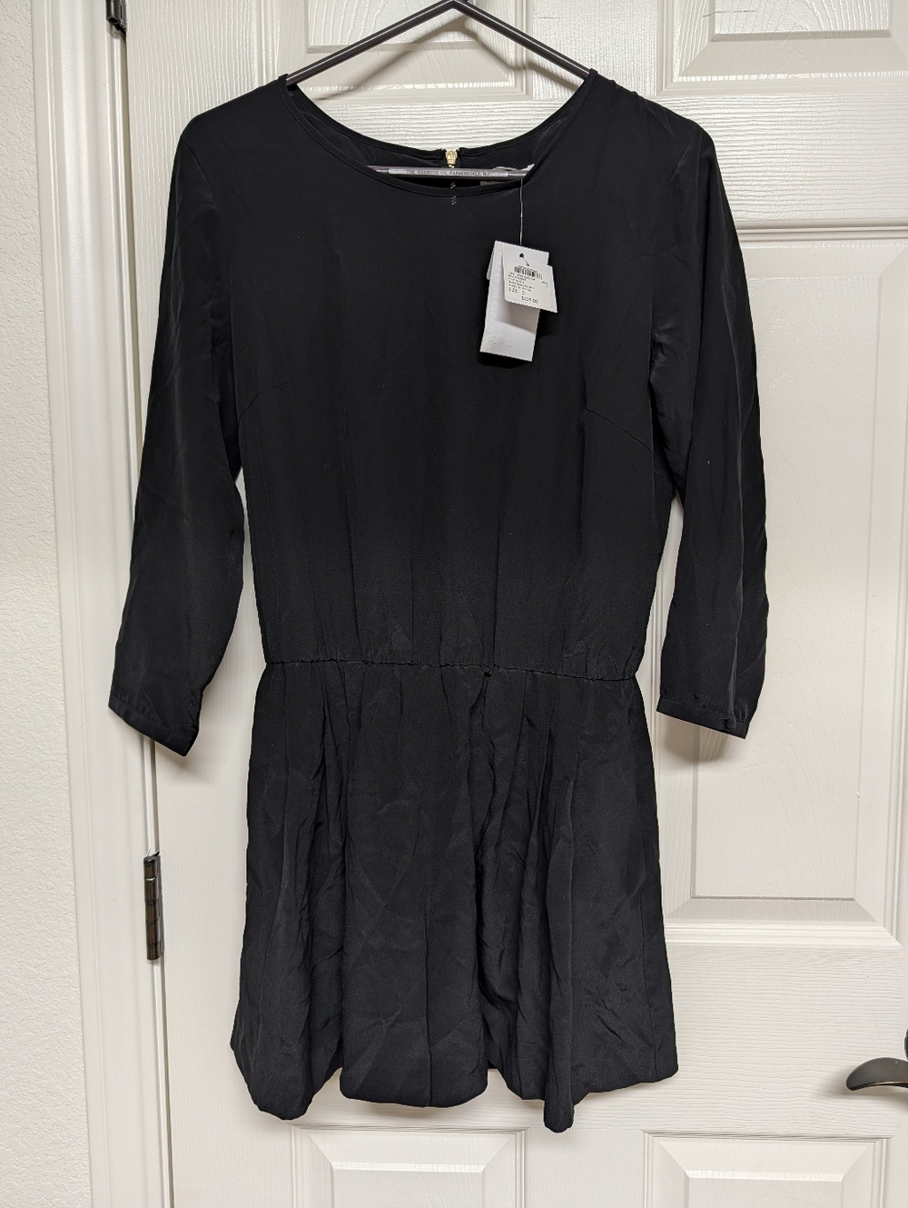 Club Monaco NWT $229 Soot Black Silk ISRA Shorts Romper Pantalon Outfit Size 0
